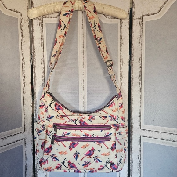 Lug Camper SE Bag & Matching Splits SE Wallet Cardinals Cream SET. NEW - Picture 3 of 10